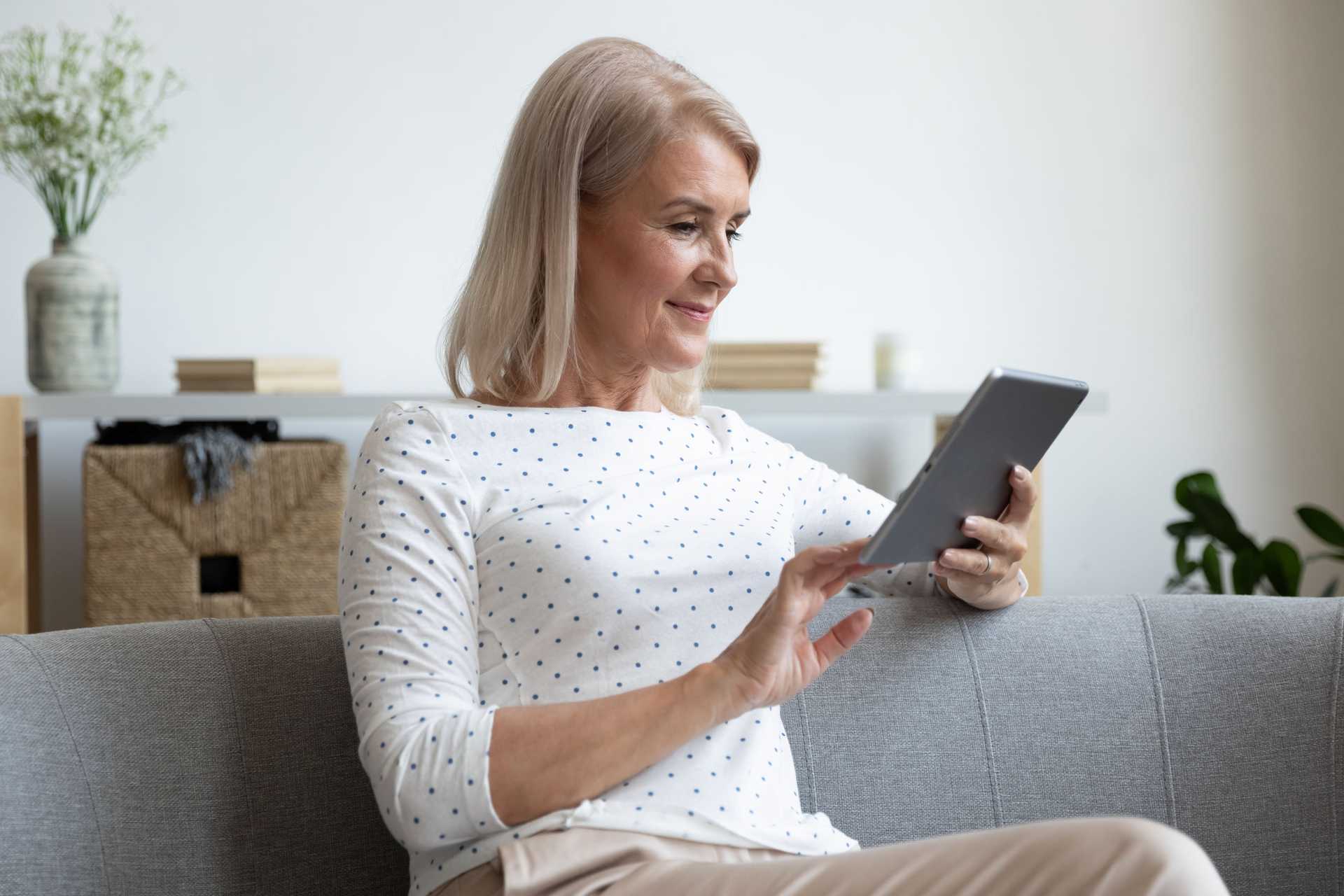 Woman on Tablet